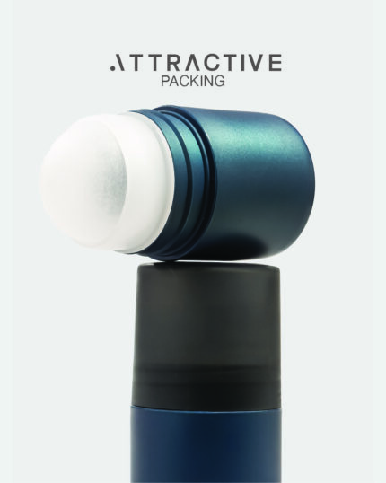 50 ML ROLL-ON BOTTLE METALLIC BLUE