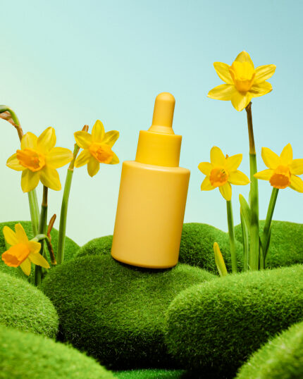GLASS DROPPER BOTTLE YELLOW